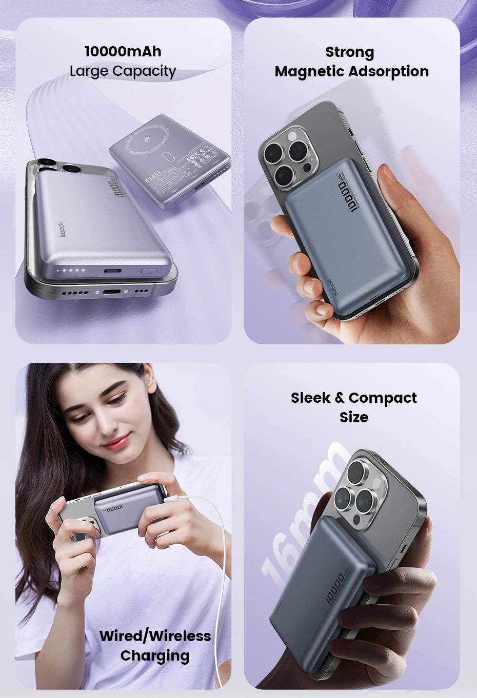Magnetic Power Bank 10000mAh