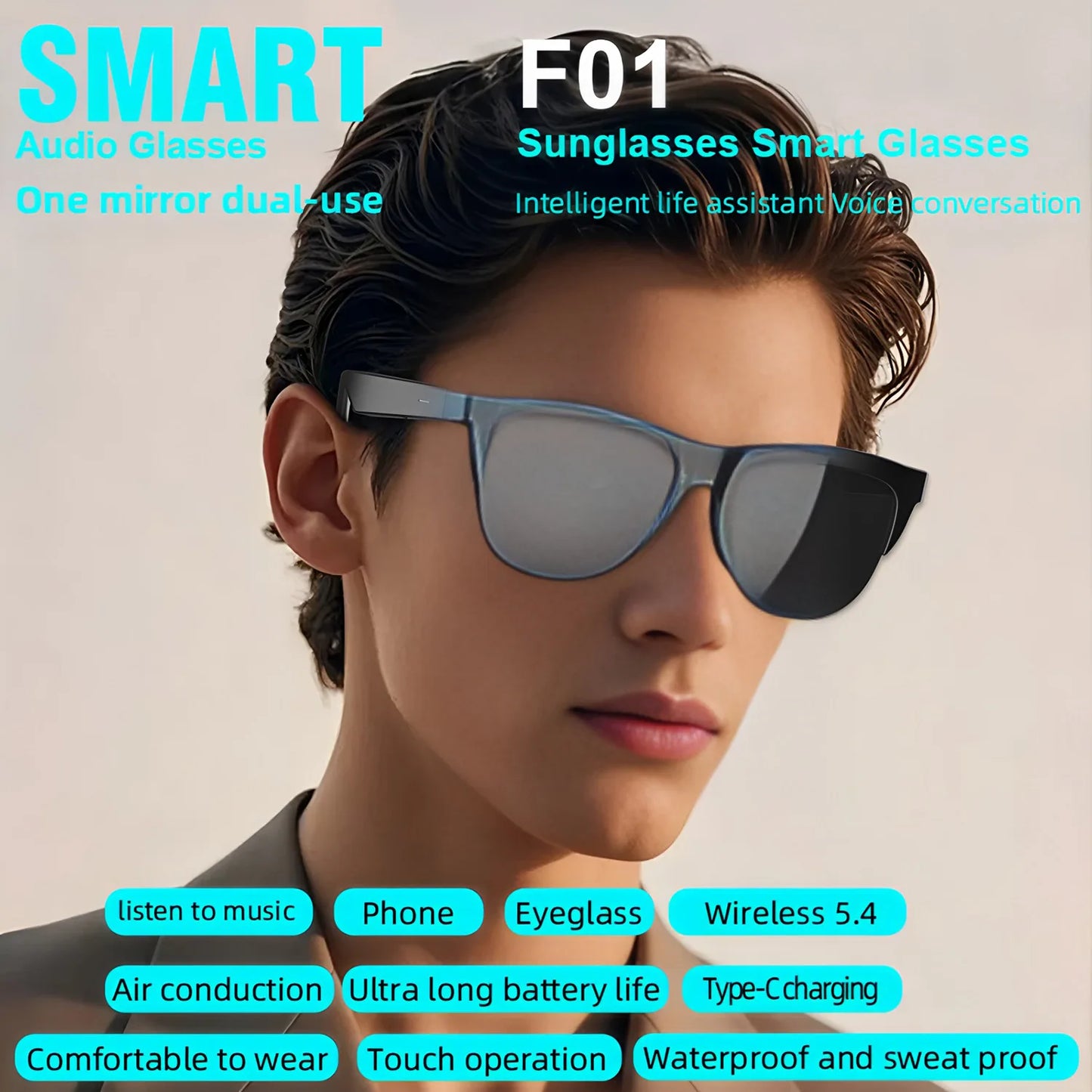 Wireless Bluetooth Audio Sunglasses