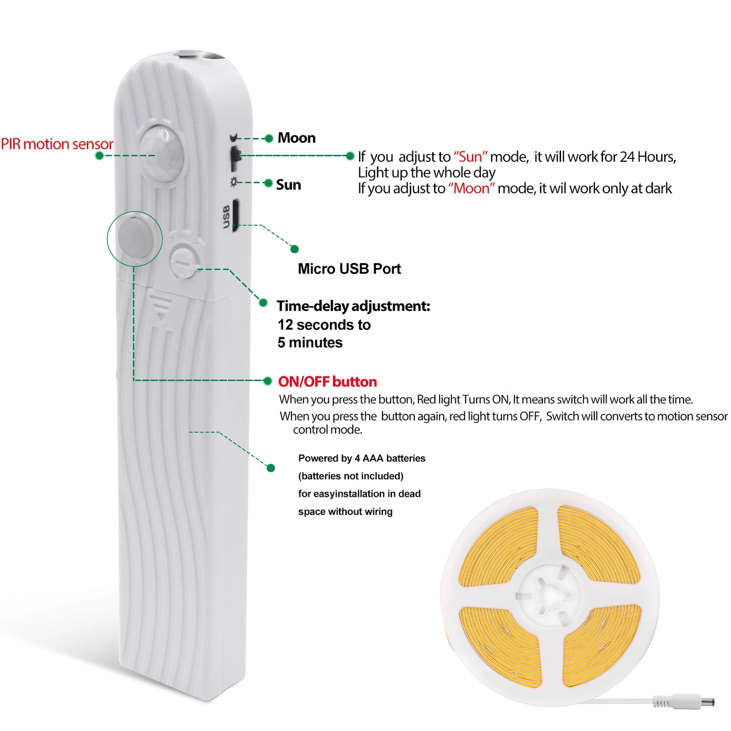 Motion Sensor LED Night Light