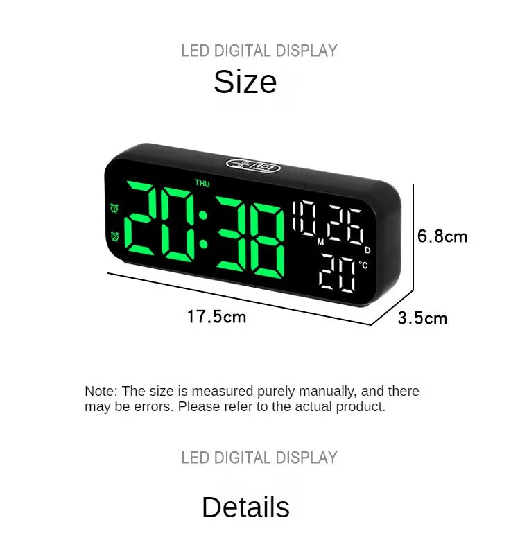 Digital LED Alarm Clock