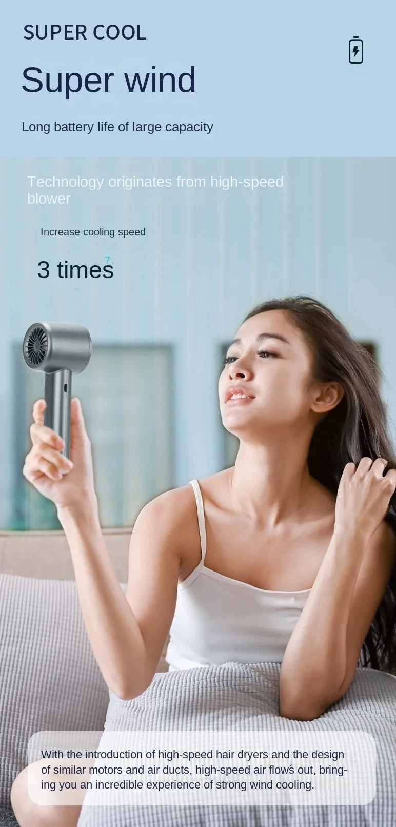 Portable Handheld Mini Fan
