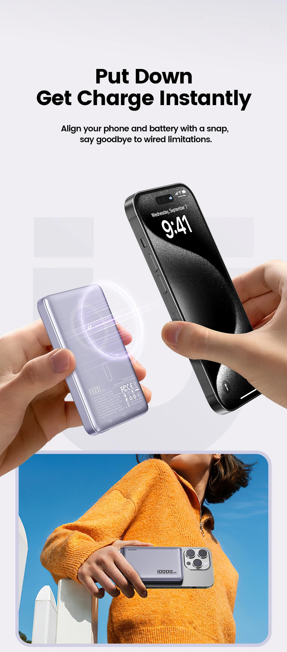 Magnetic Power Bank 10000mAh
