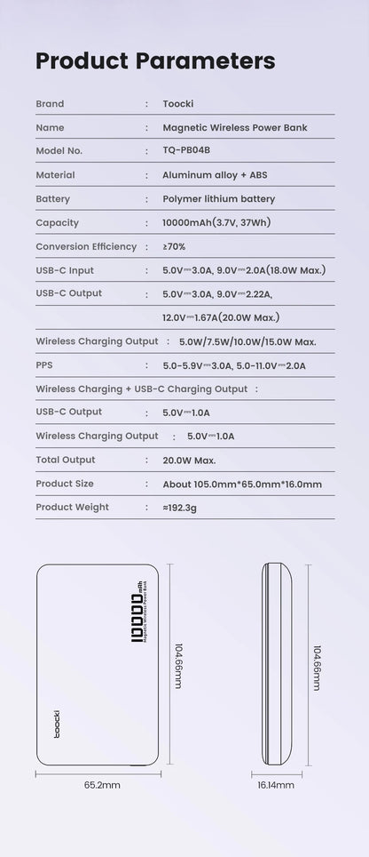 Magnetic Power Bank 10000mAh