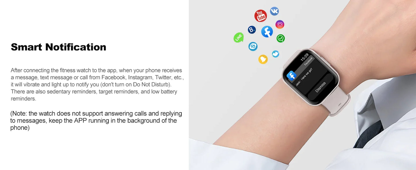 Smart Fitness Tracker Watch