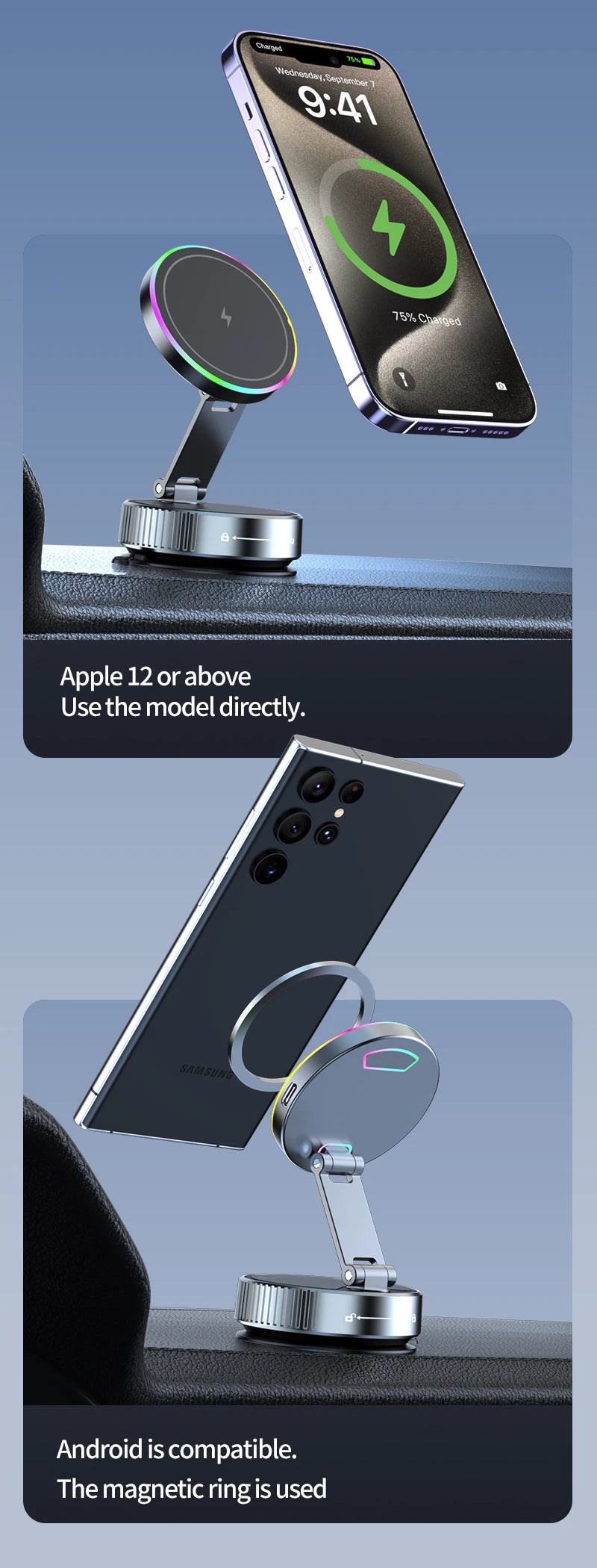 Magnetic Wireless Car Charger